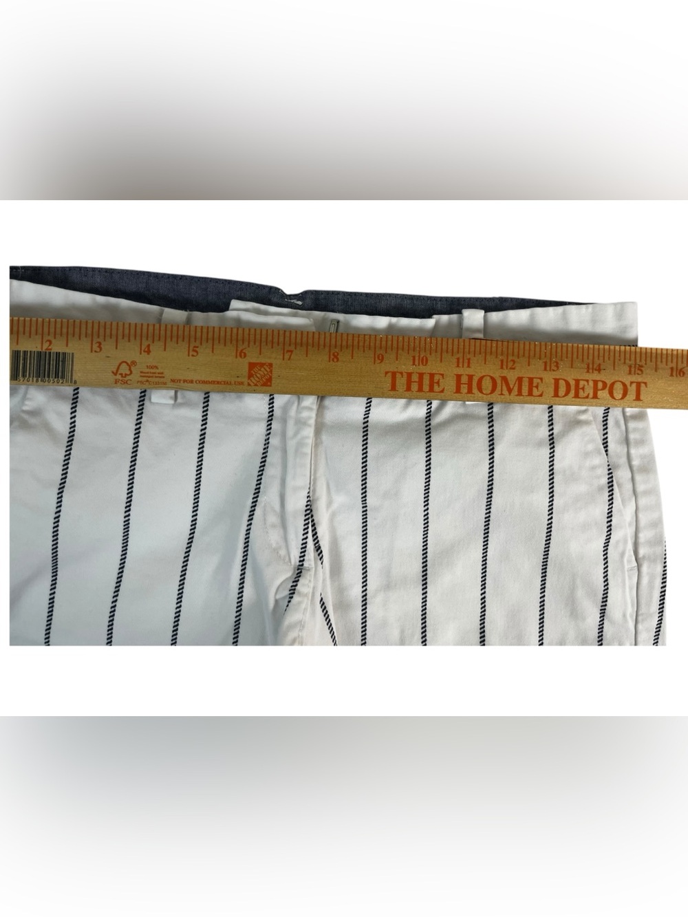 ποΈ Nautica Womenβs White Striped Shorts β Size 2 β $10 - Picture 9 of 12